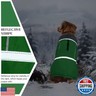 QBLEEV Warm Dog Coat Reflective Dog Jacket, Waterproof Dog Winter Coat Turtleneck Dog Clothes for Cold Weather, Thick Fleece Dog Snowsuit Christmas Dog Vest Pet Apparel for Small Medium Large Dogs S