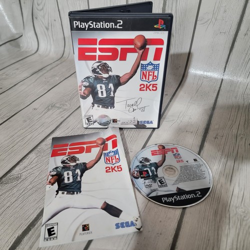 ps2 おまけ付き ESPN NFL 2K5 Terrell Owens Cover (PlayStation 2, 2004 Black