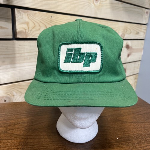 ＊韓国＊［grunden］VTG CUTTED LOGO CAP 4color Vintage IBP K Brand Trucker Hat Cap Green Snap Back 80s 90s