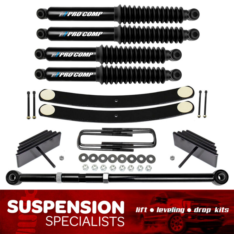 For 1999-2004 Ford F250 F350 4x4 2.8" Front 2" Rear Lift Kit W/ Pro Comp Shocks