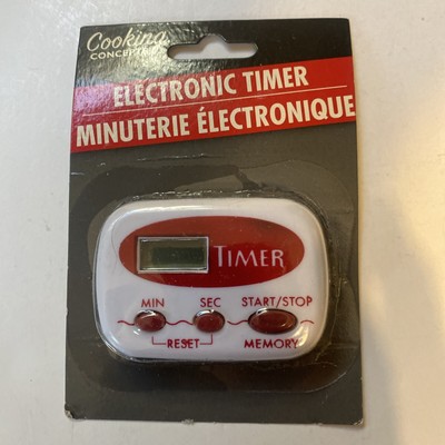 Cooking Concepts Electronic Timer New Red Stocking Stuffer