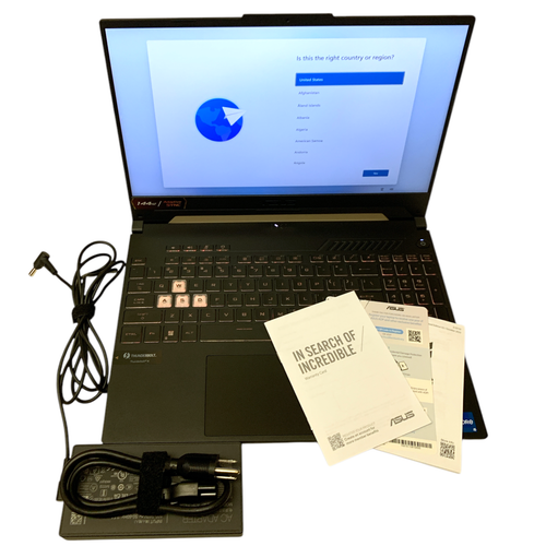 ASUS TUF F15 15.6, Intel i5-12500H, 8 ГБ оперативной памяти, NVIDIA GeForce RTX 3050, твердотельный накопитель на 512 ГБ