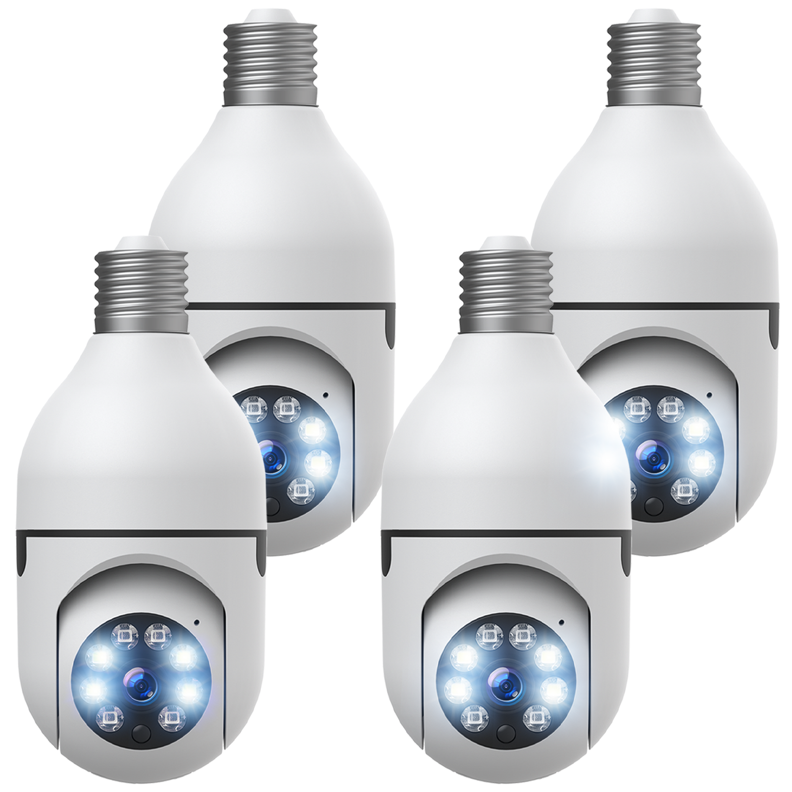 ✅360&deg; 1080P Smart Home Wireless Wi-Fi Security E27 Light Bulb IP Camera IR Night