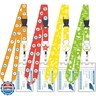 4-Pack Waterproof Retractable Lanyard Set for Cruise Ships, Travel ID Badge Holders with Detachable Buckles (4 Colors)