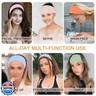 RuiYok Wide Headbands for Women Non Slip Fashion Womens Headbands 6 Pack Yoga Workout Sweat Head Bands Elastic Hair Bands for Women's Hair Soft Cotton Cloth Headband for Everyday Wear