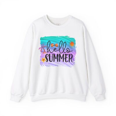 Hello Summer Unisex Heavy Blend  Crewneck Sweatshirt