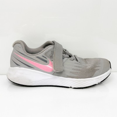 Кроссовки для бега Nike Girls Star Runner 921442-002 серые, размер 13C