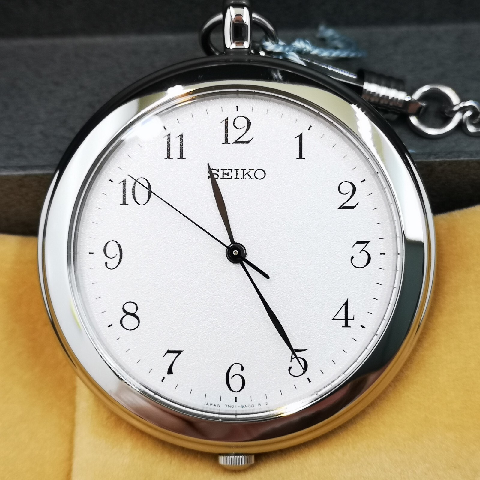 SEIKO Pocket Watch SAPP007 Quartz Stainless Silver Case SEIKO Pocket Watch SAPP007 Quartz Stainless Silver Case