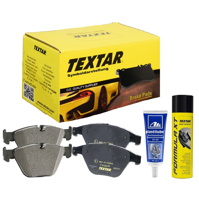 Textar Bremsbelagsatz + Plastilube + Bremsenreiniger Renault Clio, Megane, Sceni