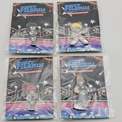 Scott Pilgrim Vs The World: The Game Limited Run 4 Pins Set