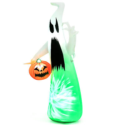 6 FT Inflatable Halloween Hunting Ghost Blow-up Scary Decoration with LED Light