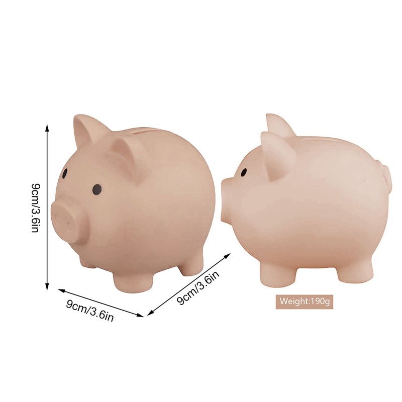 2X Money Box for Kids Pig Shape Savings Bank Counting Money Jar Coin Can Gifts