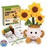 Nitlak Crochet Kit for Beginners, Sunflower Potted Beginner Crochet Kit for Adults Kids Women Men, Crochet Starters Kit with Step-by-Step Video Tutorials, Complete Crochet Accessories for DIY Craft