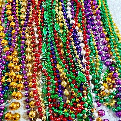 NOLA Mardi Gras Beads Huge Lot 156 Pair Assortment Party Favors Parades Crafts
