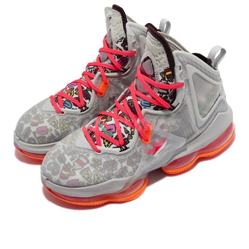 Мужские баскетбольные кроссовки Nike Lebron XIX EP 19 Fast Food James Grey Orange DC9341-001