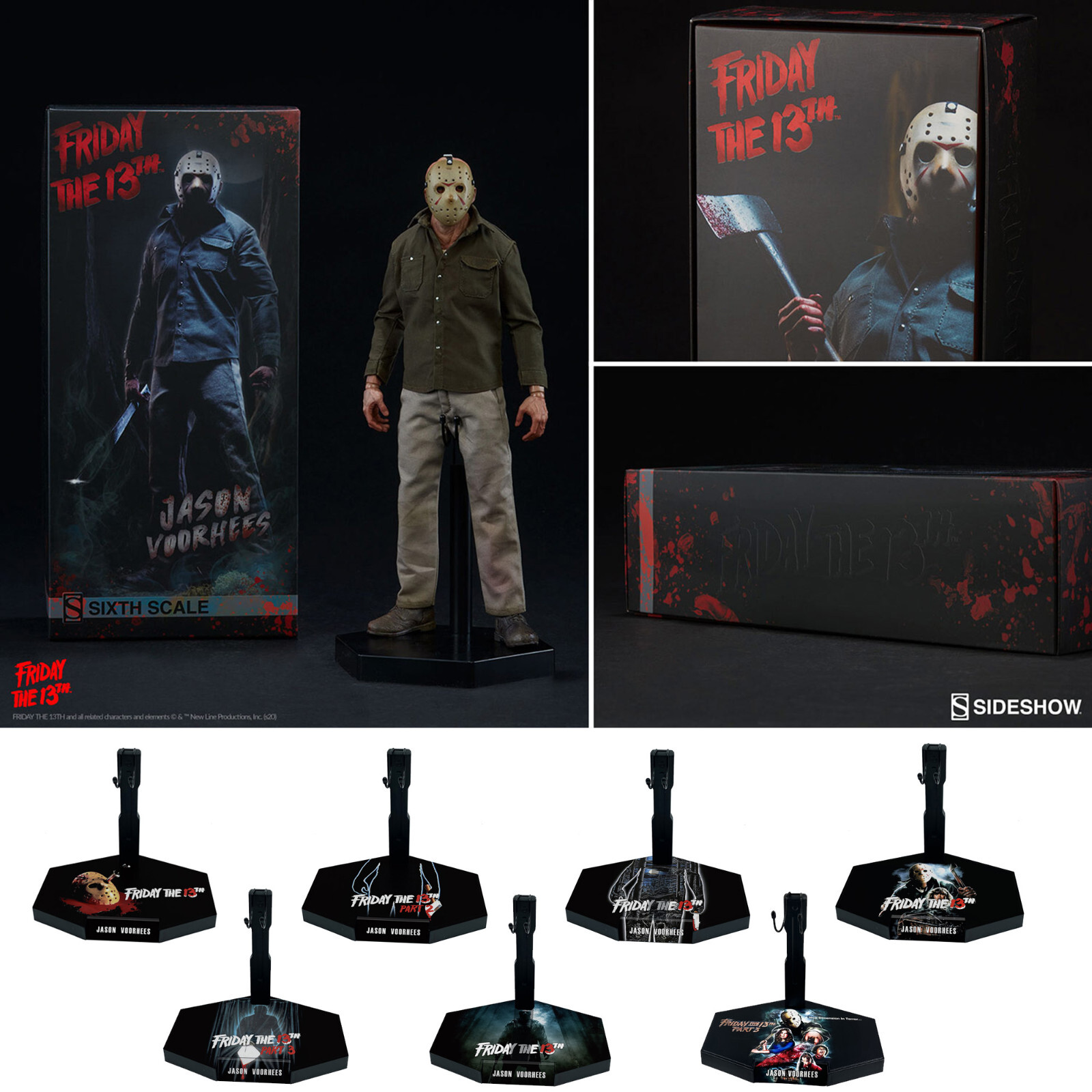 1/6 Scale Action Figure Stand Friday the 13th Jason Voorhees 1/6 Scale Action Figure Stand Friday the 13th Jason Voorhees