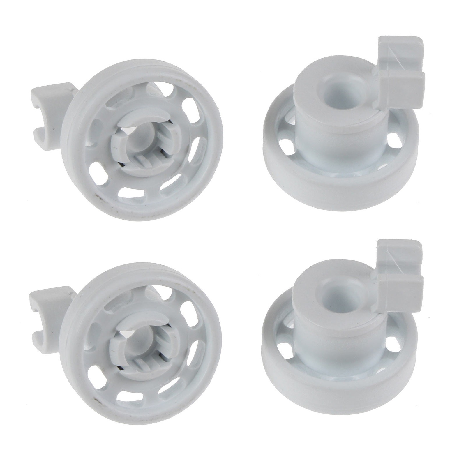 4 x Dishwasher Top Upper Basket Rail Wheels Set For Bosch Neff
