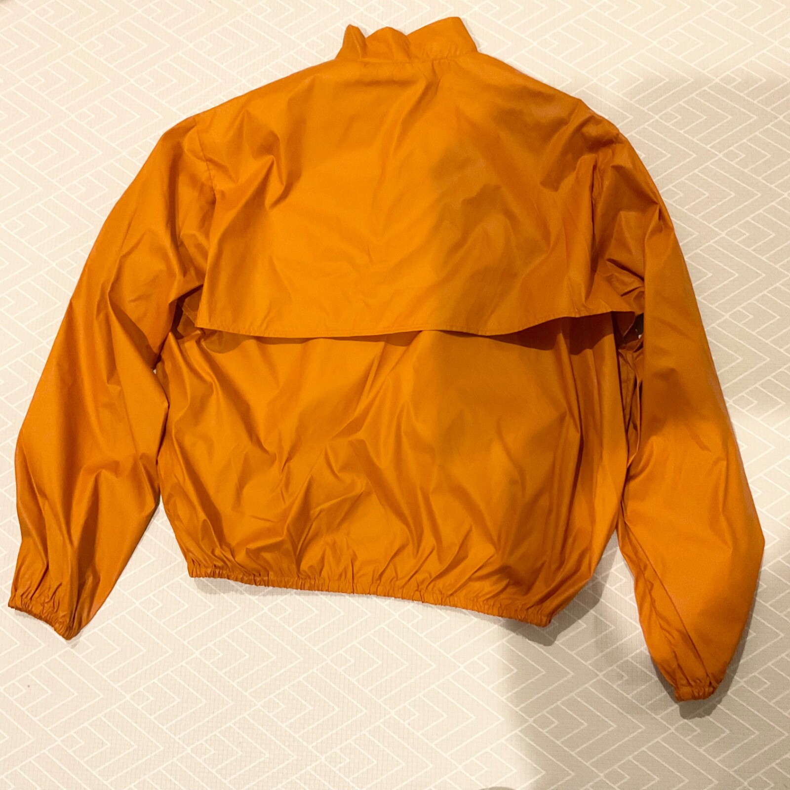 Pre-owned Yeezy Men Size M Season 3 Packable Orange Windbreaker Jacket