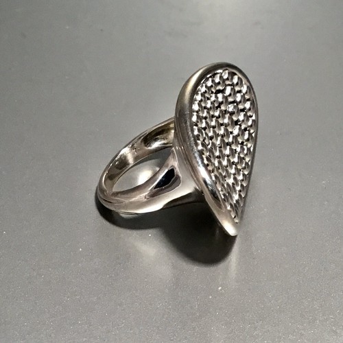 Pre-owned Lagos Sterling Silver Bold Caviar Beaded Statement Ring - Size 7