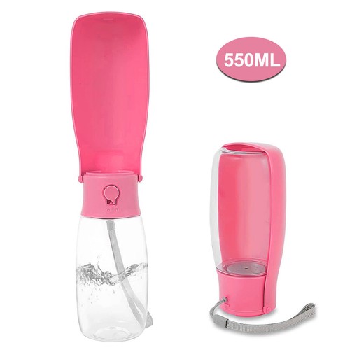 Dog Water Bottle Portable Pet Travel Bowl Foldable Dispenser for Walking Hiking