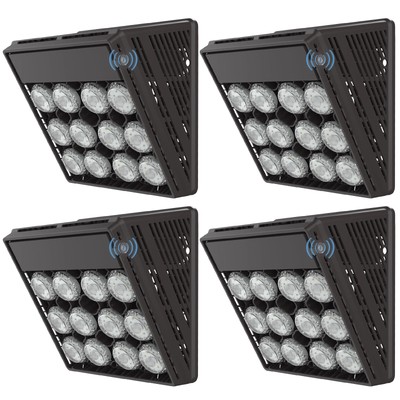 4PCS SANSI 7000LM LED Wall Pack Light Dusk to Dawn Security Floodlight 515W IP68