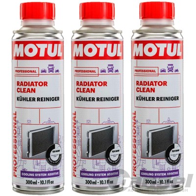 3x 300ml MOTUL KÜHLERREINIGER KÜHLSYSTEM HEIZUNG THERMOSTAT REINIGER SPÜLUNG
