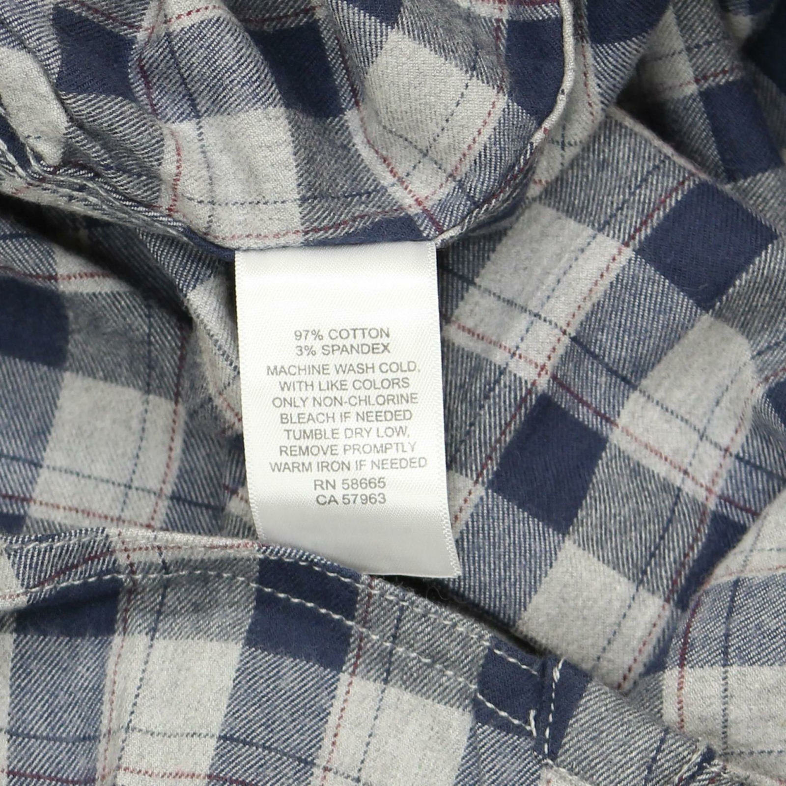 nWT 1901 Men's Trim Fit Plaid Stretch Flannel Button-up Shirt Medium Large XL
