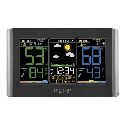 La Crosse Technology Weather Station with Customizable Alerts, Weather Foreca