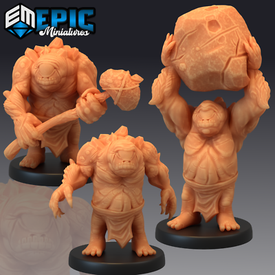 DWARF CYCLOPS, Dungeons and Dragons Miniature, D&D Fantasy One Eye Stone Monster