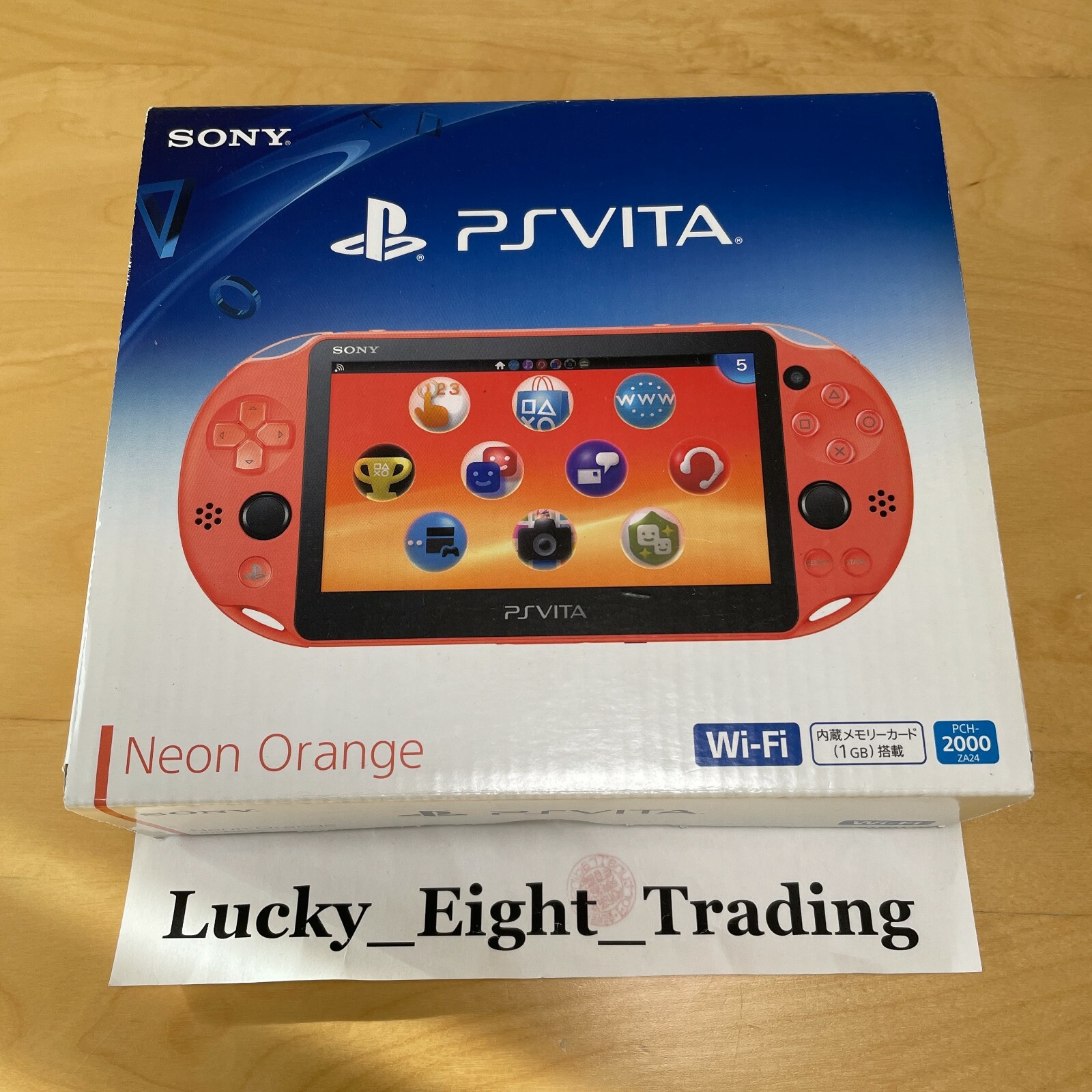 PSVITA ブラック BigG PS Vita Neon Orange PCH 2000 Za24 Console Charger Box PSV