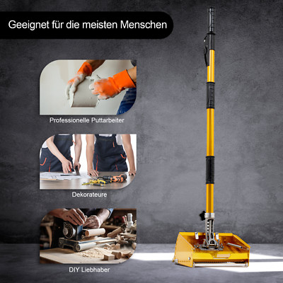 Trockenbau Kelle Drywall Finishing Flat Box mit 40''-63.8'' Griff Verstellbaren