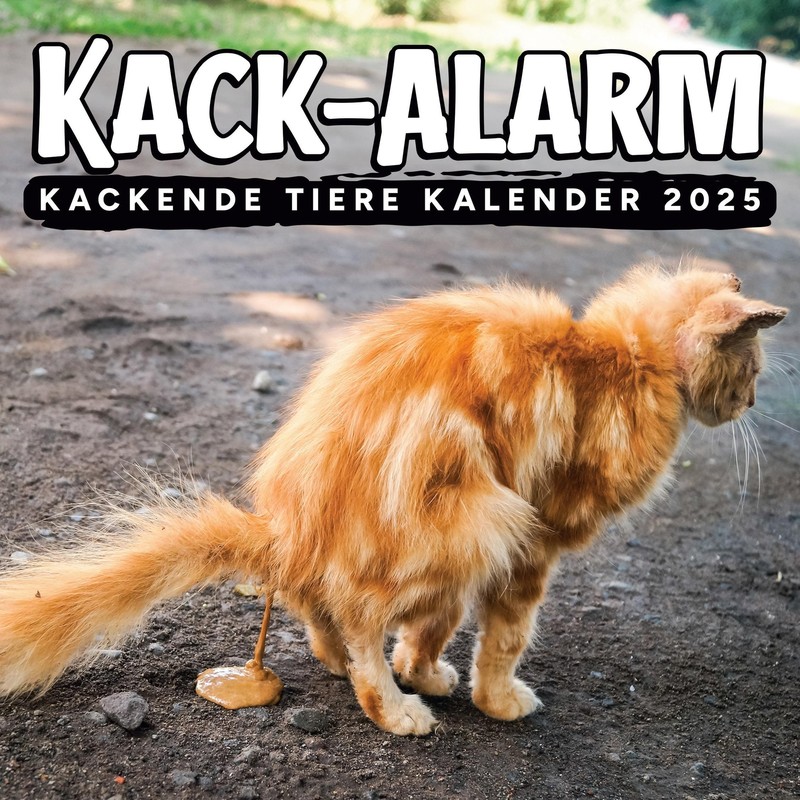 Kack-Alarm Kackende Tiere Kalender 2025 Jeff Laganda Taschenbuch Paperback 28 S.