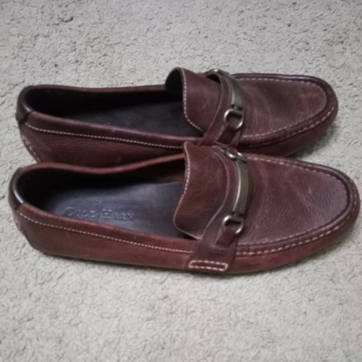 Leather Mens Casual Horsebit Loafers 