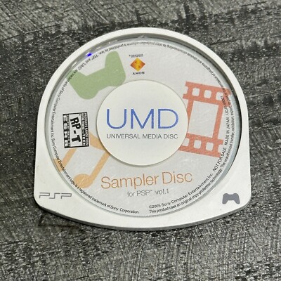 Sampler Disc For PSP Vol 1 Sony PSP Disc Only - (See Pics)