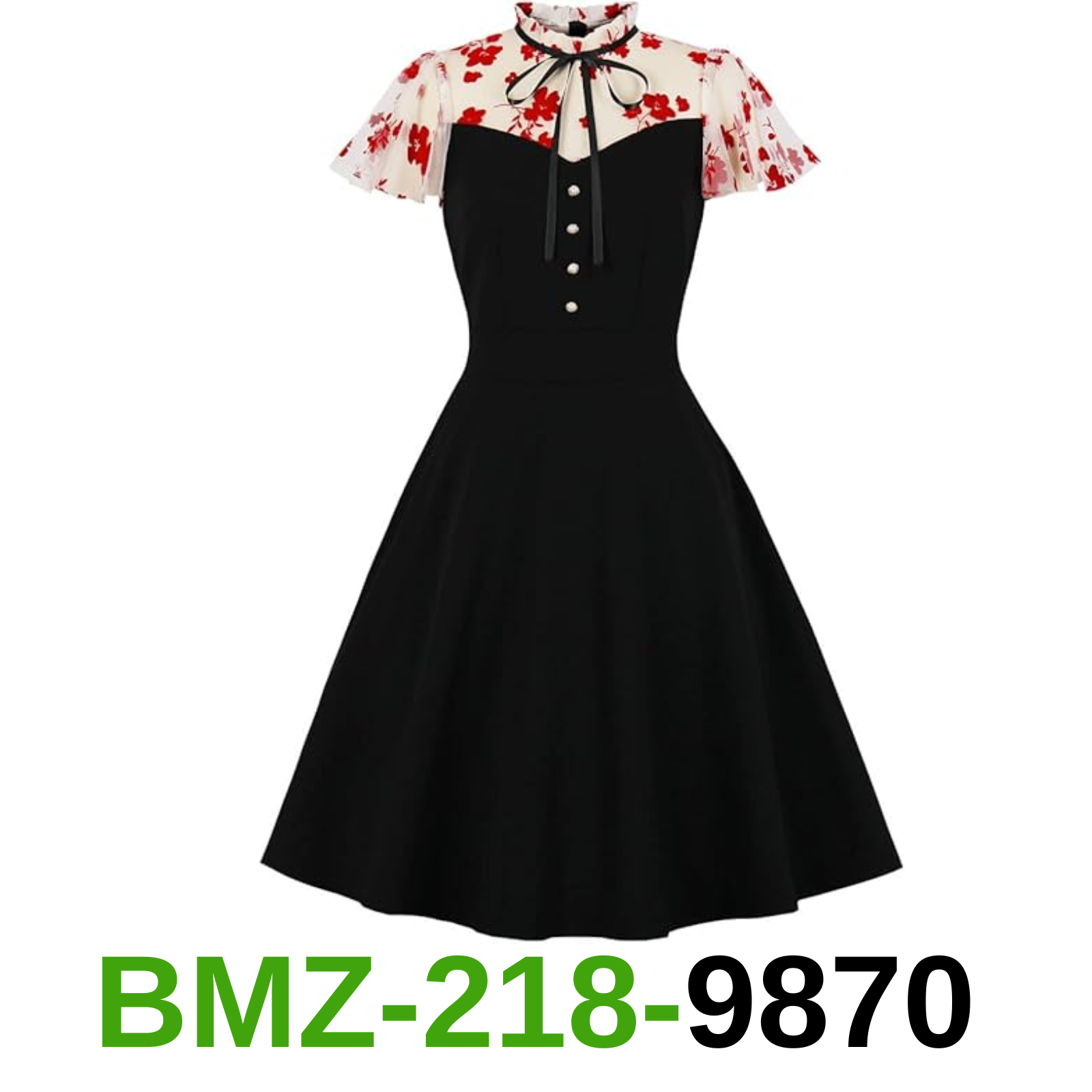 IBTOM CASTLE Plus Size Halloween Dress, Floral Lace Party Fall Cocktail, M