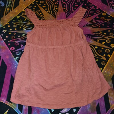 Old Navy Womens Maternity Large Never Worn Orange/Brown Tone Loose Tank Top
