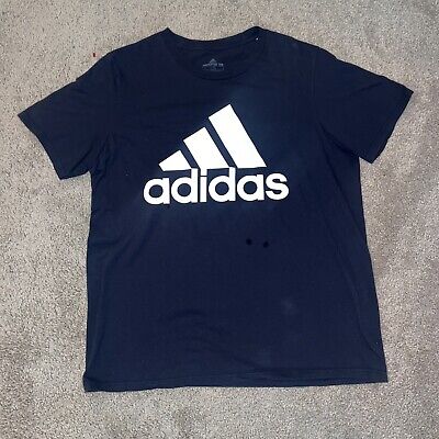 Adidas Amplifier Mens T Shirt Black Large Tee Shirt Logo Casual Wear