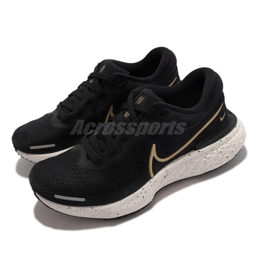 

Nike Wmns ZoomX Invincible Run FK Flyknit Black Gold Women Running CT2229-004, Черный, Wmns Zoomx Invincible Run Fk