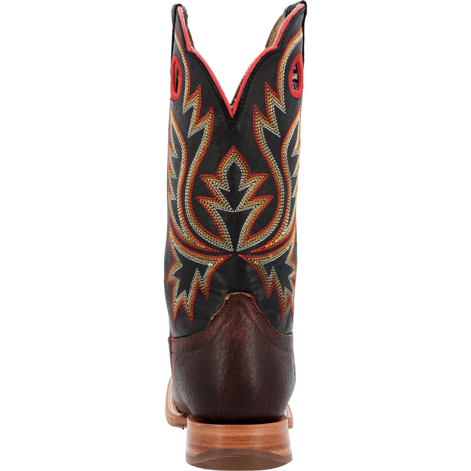 Pre-owned Durango Boots Durango® Prca Collection Shrunken Bullhide Western Boots Ddb0466 - All Sizes In Chestnut And Black Eclipse