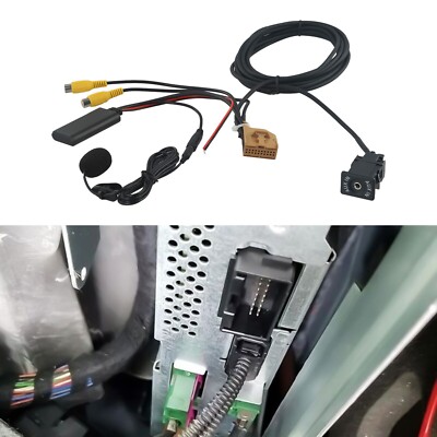 12V-For MMI 2G Car AUX Cable Adapter Music Audio Mic For-Q7 A6 A8 2006-2008