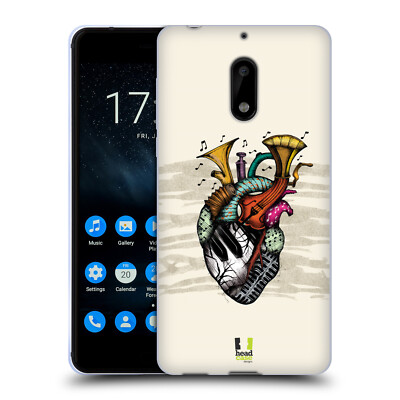 HEAD CASE DESIGNS HEART PERSONALITIES SOFT GEL CASE FOR NOKIA PHONES 1