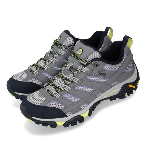 

Merrell Moab 2 GTX Gore-Tex Grey Yellow Vibram Women Outdoor Hiking Shoe J19888, Moab 2 Gtx