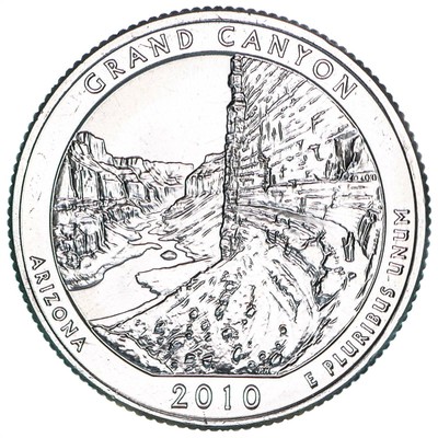 2010 P Parks Quarter Grand Canyon America the Beautiful Satin Finish