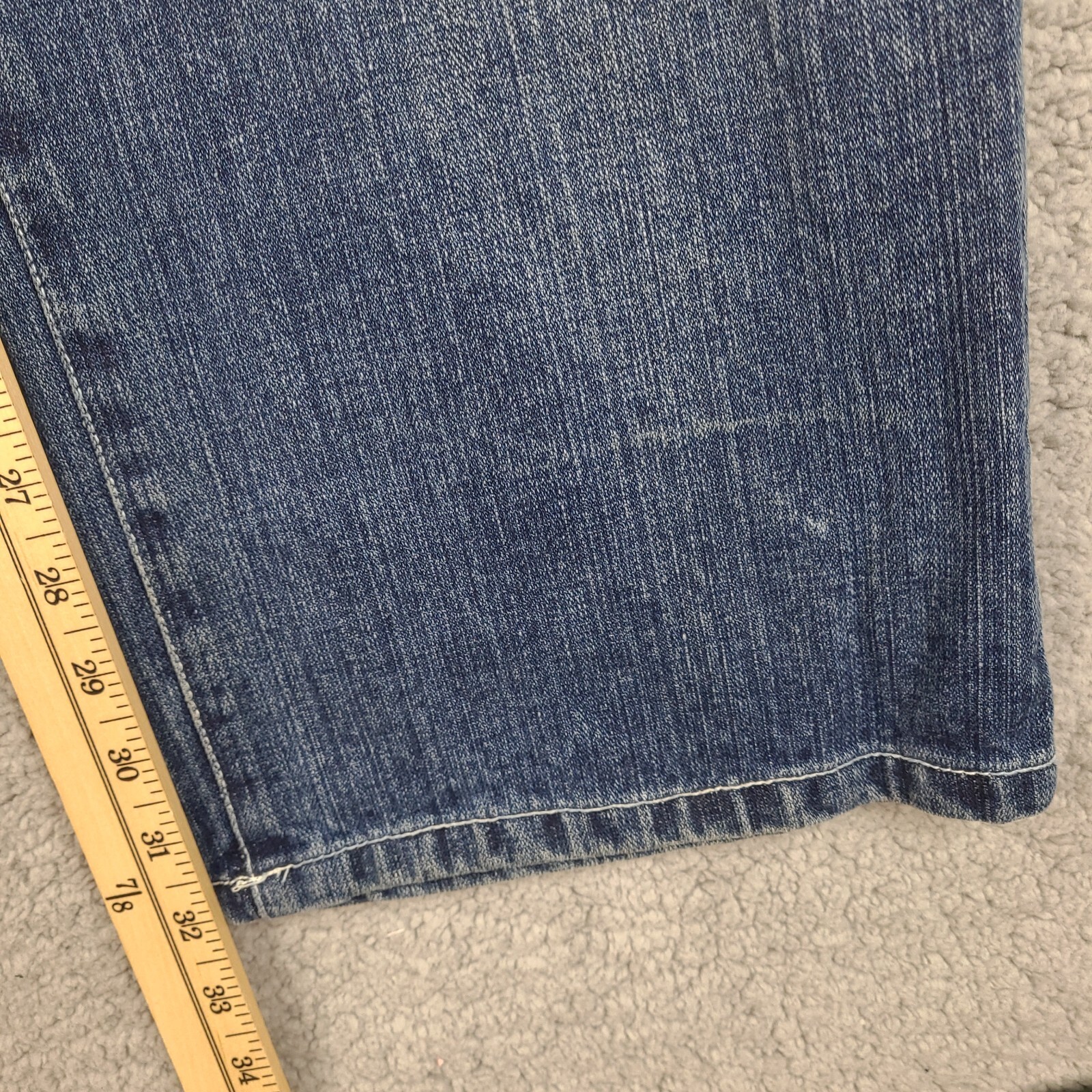 Baby Bluez Jeans Mens 33x32 Blue Straight Leg Cotton
