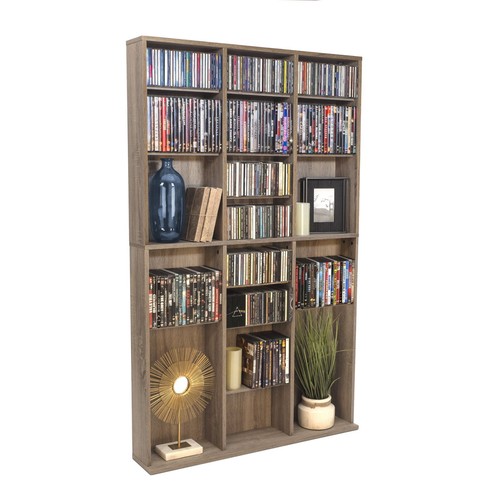 60" Media Storage Cabinet Storage Cabinet Rack Shelving Orga
