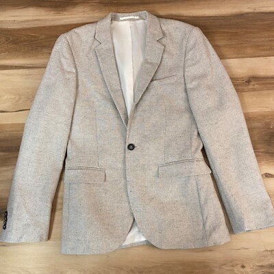 Topman Blazer Mens 36R Wool Blend Sport Coat 1 Button