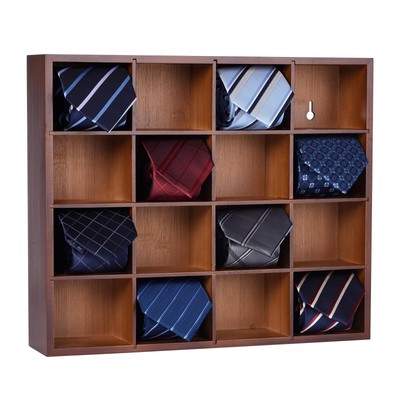 Tie Organizer Wall Mounted Tie rack,Tie box for Men,Tie Storage Box Organizer...