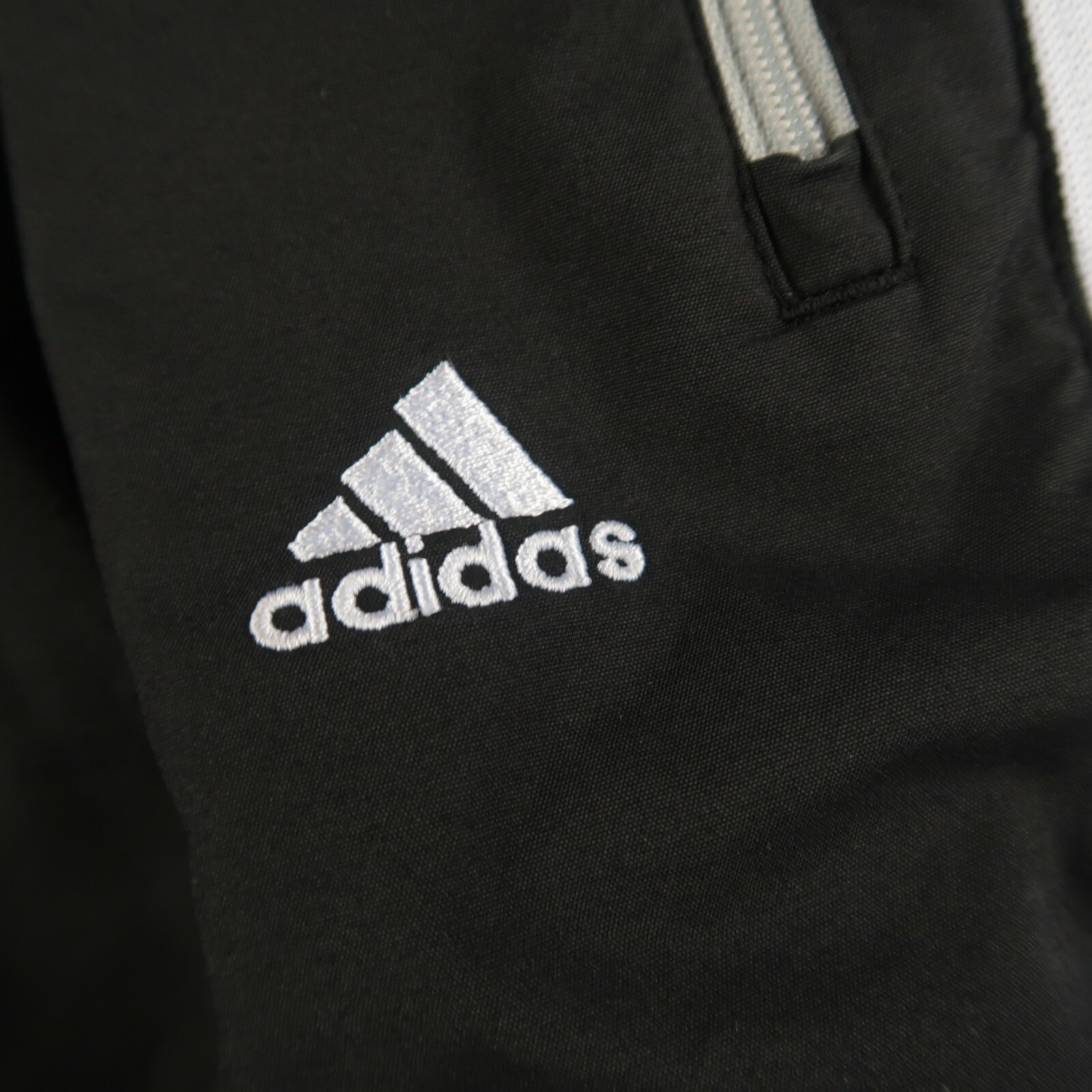 Adidas Boy's Polyester Mesh Lined Break Away Black Warm Up Wind Pants - Youth XL