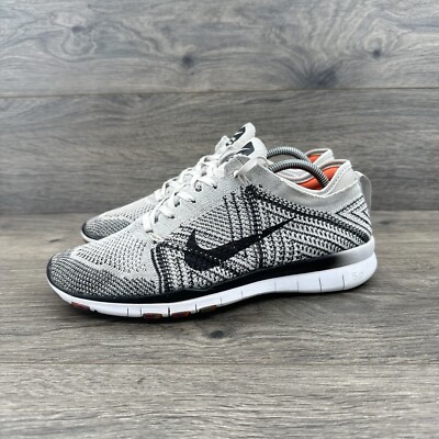 Nike Women's Free Tr Flyknit Shoe Size 6 Gray Gym Training 718785