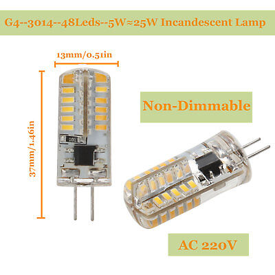 G4 G9 LED Bulb AC DC 12V 220V Dimmable 3014 2835 COB SMD Replace Halogen Lamp
